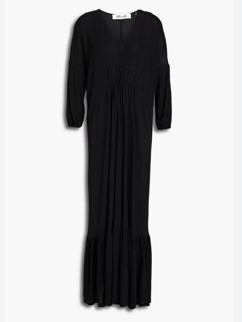 Diane Von Furstenberg Gathered Jersey Maxi Dress